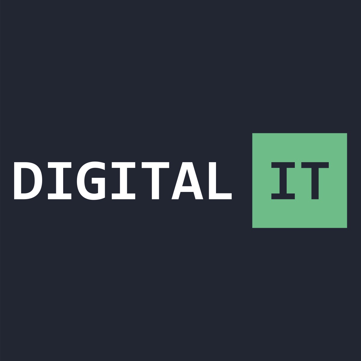 Het logo van DigitalIT tonen, een bedrijf wat in dit pand zit.